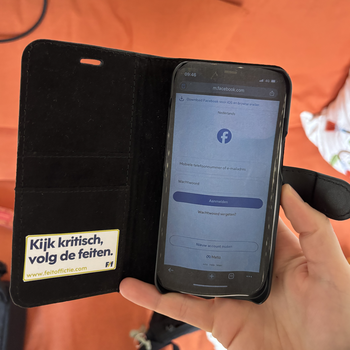 Feit of fictie telefoonhoesje